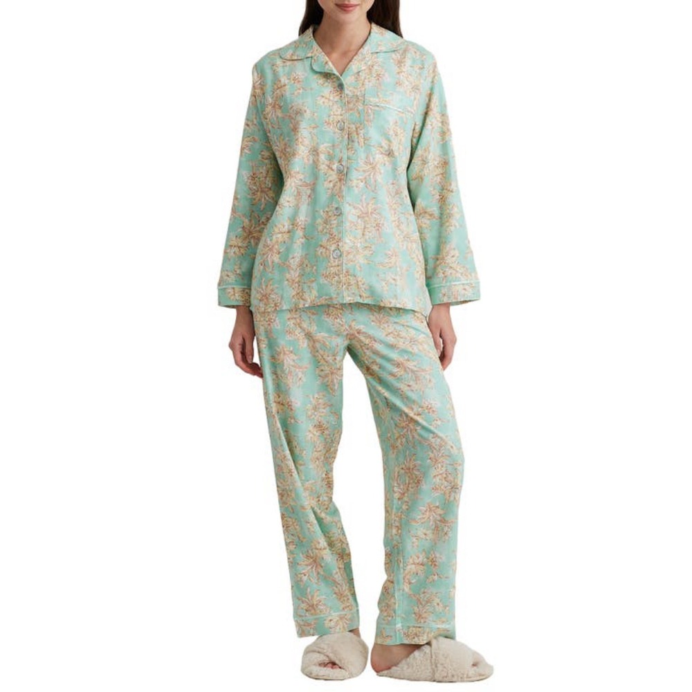 Papinelle Bridget Floral Pajamas in Leafy Blooms‎ Size Small